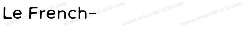 Le French字体转换